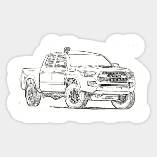 Tacoma TRD Pro Sketch Sticker